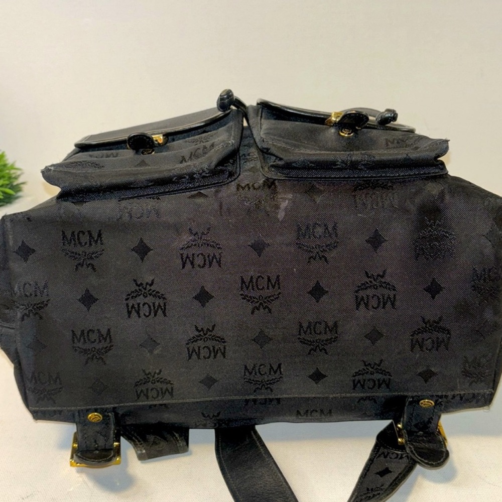 MCM Nylon Black Backpack - Picture 5 of 6